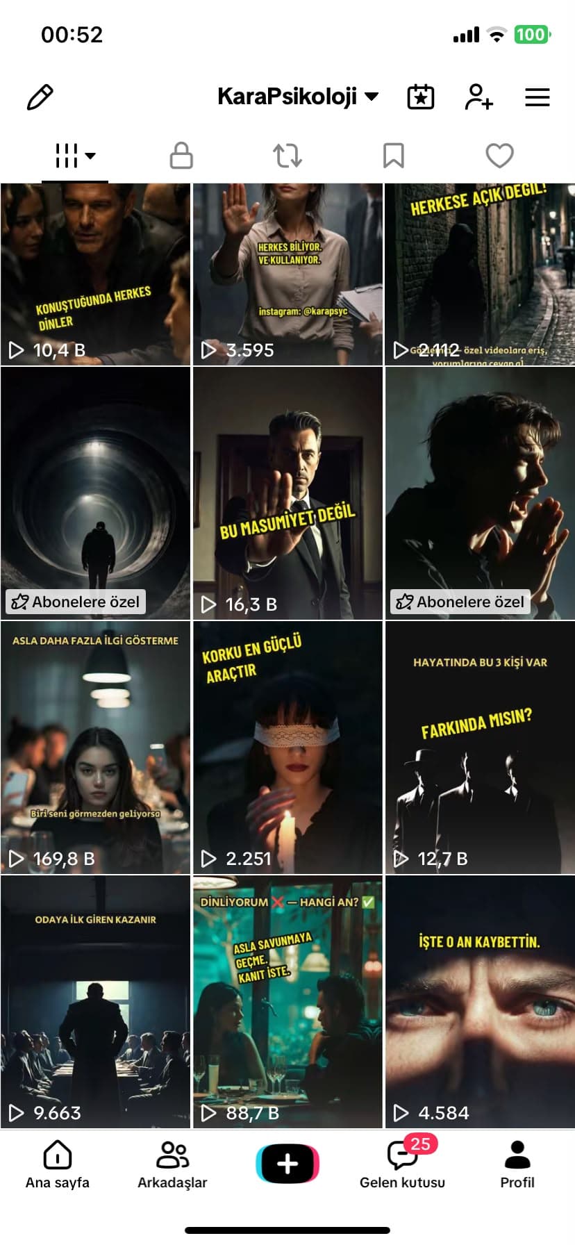 KARAPSİKO TikTok profili